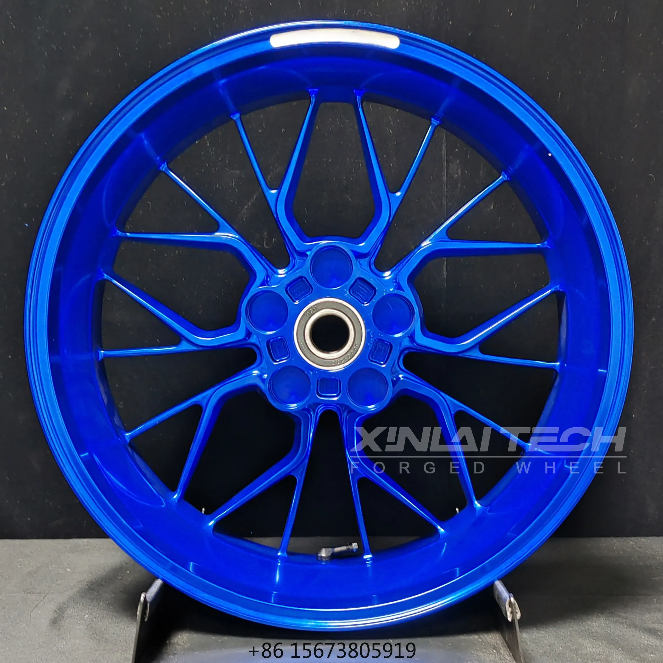 Custom Forged Motorcycle Wheels for  MT09 17 18 Inch CNC Forged Aluminum Rims Anodized Finish