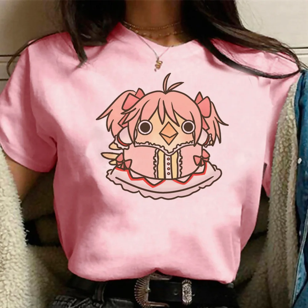 Madoka Magica top women summer streetwear harajuku tshirt girl anime graphic clothing