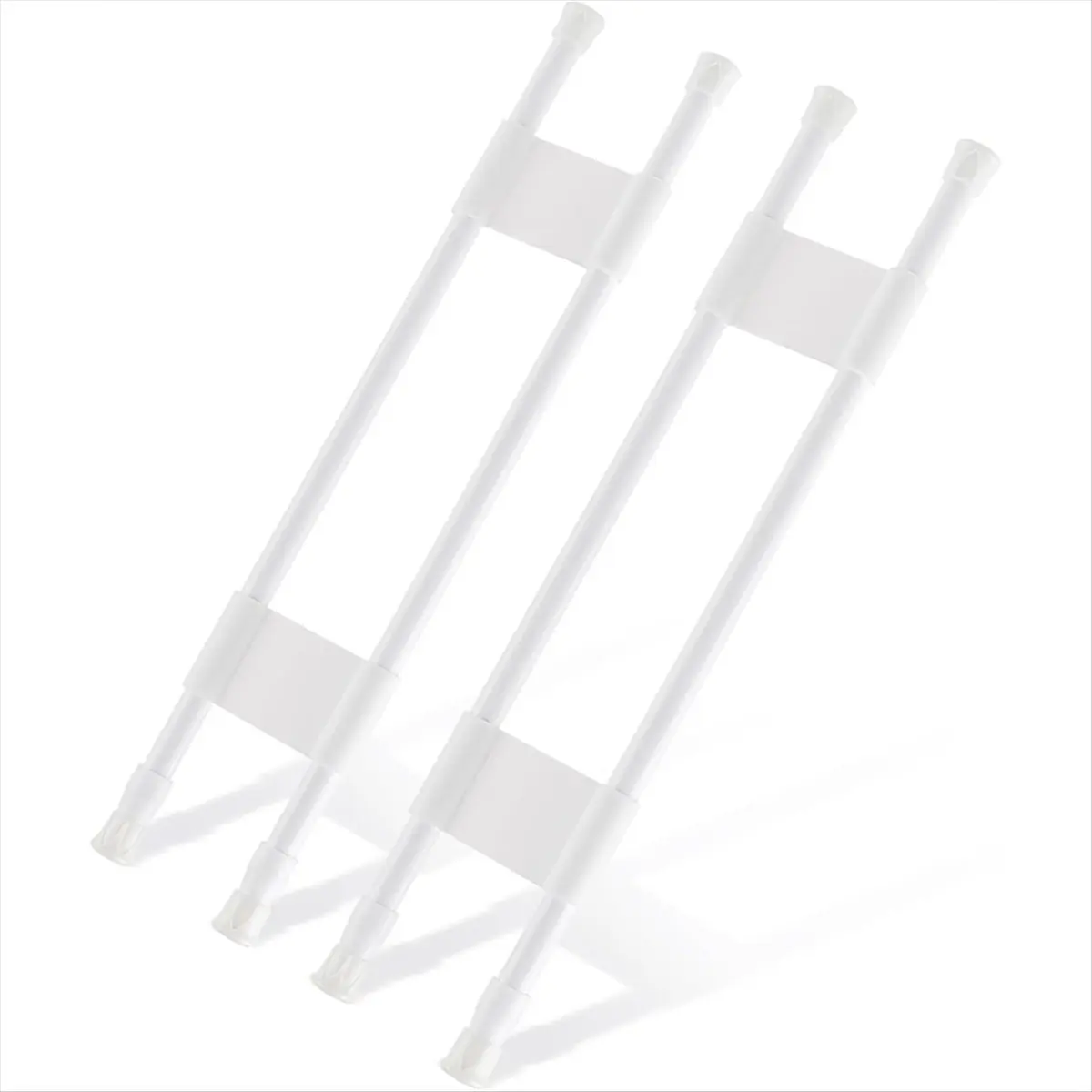 A013 2 Pcs Double RV Refrigerator Bars, RV Tension Rods with Adjustable Length - 15.7 to 27.6 Inches