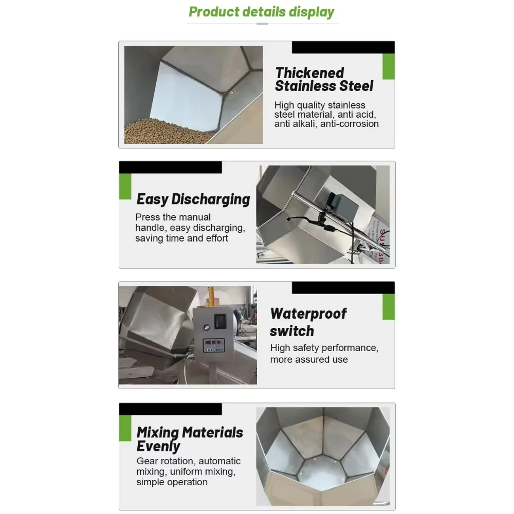 High-efficiency automatic steel chip frying and seasoning processing machine, 220V, new & for snack and food applications.