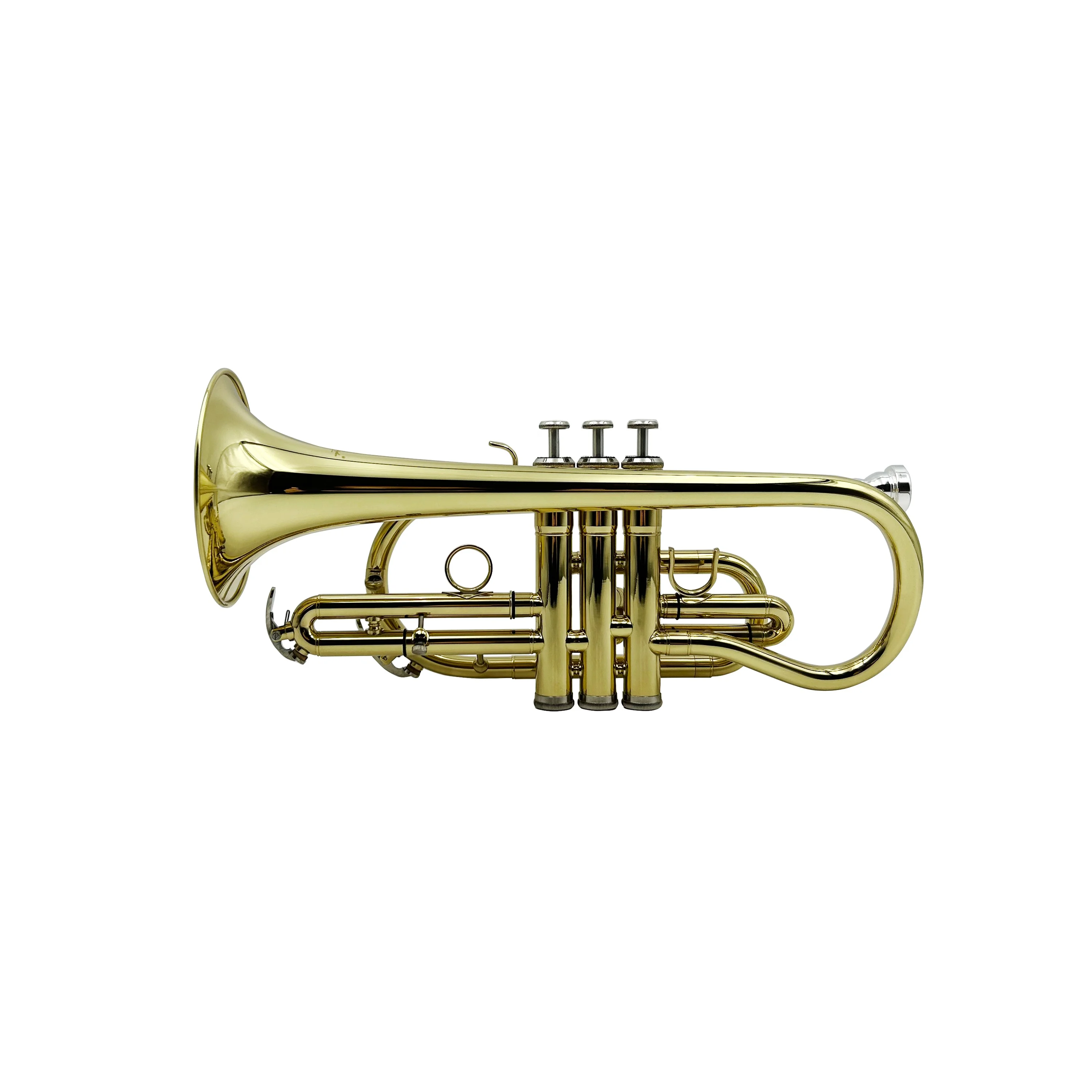 BB Key Gold Cornet JYCT407 for Sale High Quality Trumpet Product