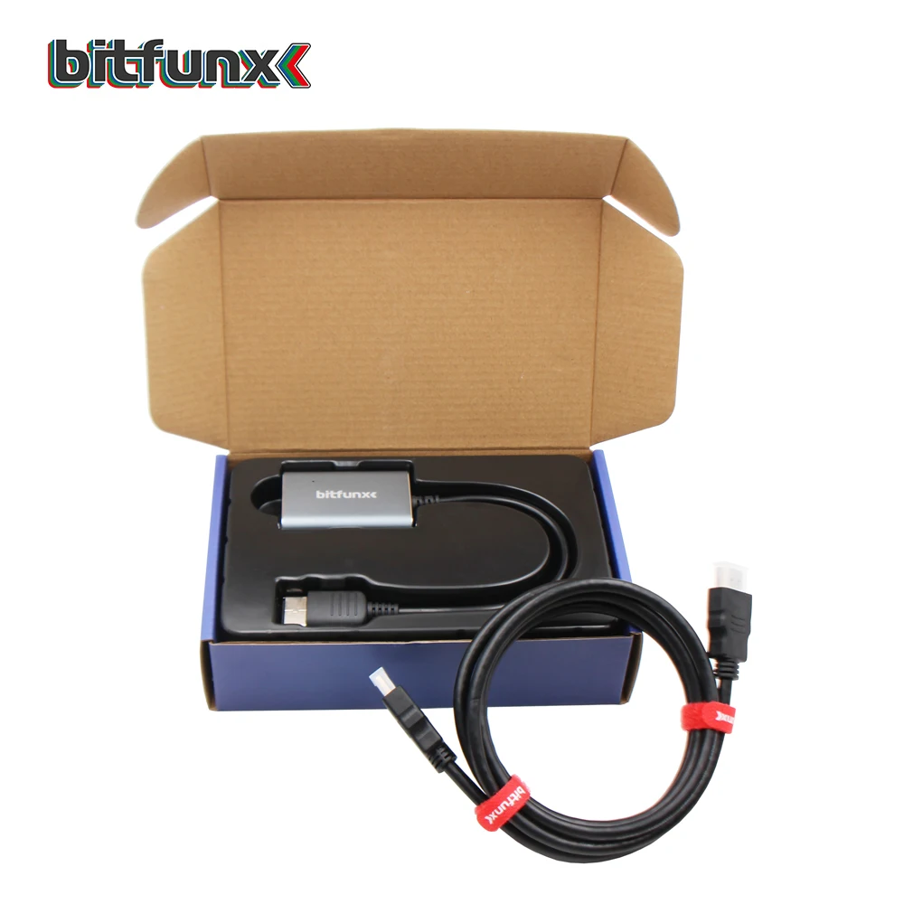 Bitfunx Video and Audio VGA to Digital HDMI-compatible Adapter for SEGA Dreamcast Game Console NTSC And PAL