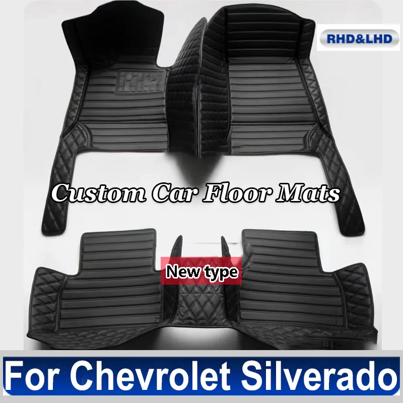 

Оригинальные 3D Строительные автомобильные напольные коврики для Chevrolet Silverado 1500 2006 2007 2008 2009 2010 2011 2012, аксессуары для интерьера, автомобильные коврики