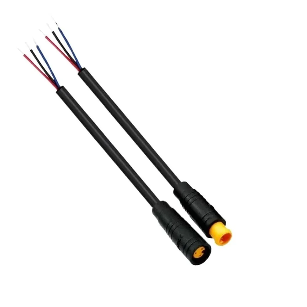 Electric Bike 25CM 3 Pin M6 Connector Kit 5 Pairs for Throttle Motor Battery Wiring Robust Material Low Voltage Use