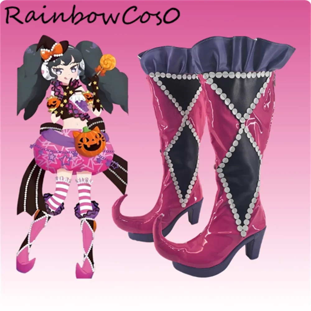 마나카 라알라 프리파라 코스프레 신발 부츠 게임 애니메이션 파티 할로윈 RainbowCos0 W5356