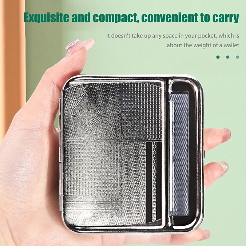 Accessorio per fumatori, scatola per creatore automatico da 70 mm, valigetta e macchina per sigarette con rullo di tabacco