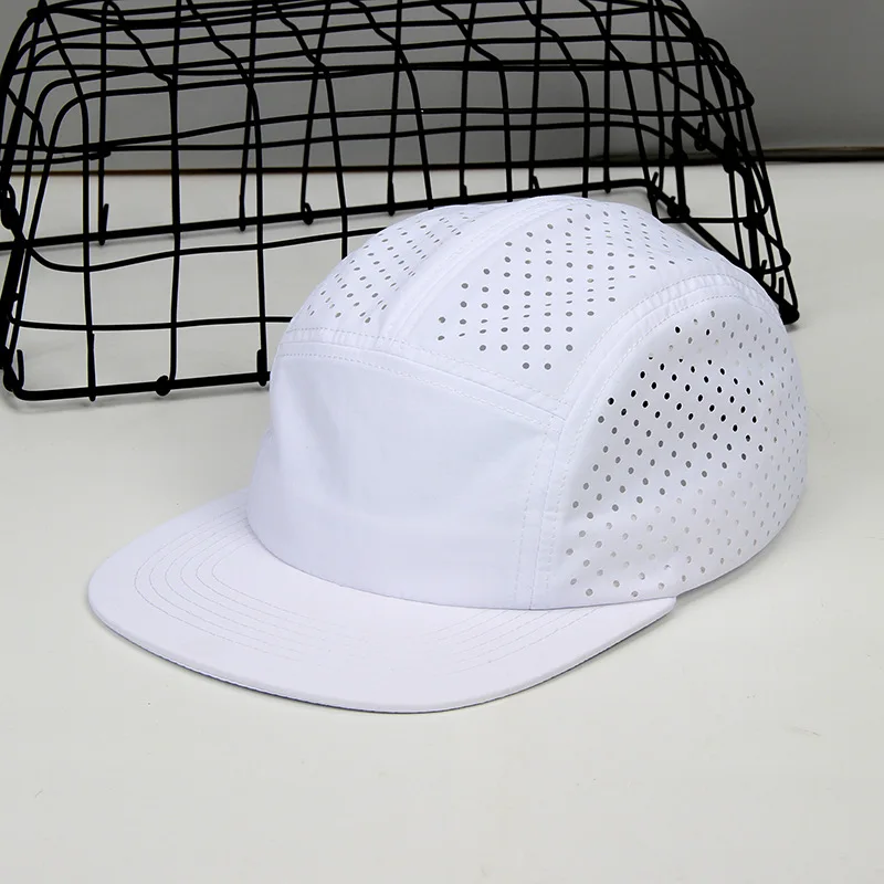 2024 Quick Drying Waterproof Holes Summer 5 Panel casquettes de Baseball Caps For Men Women Sombrero Mujer Snapback Hat