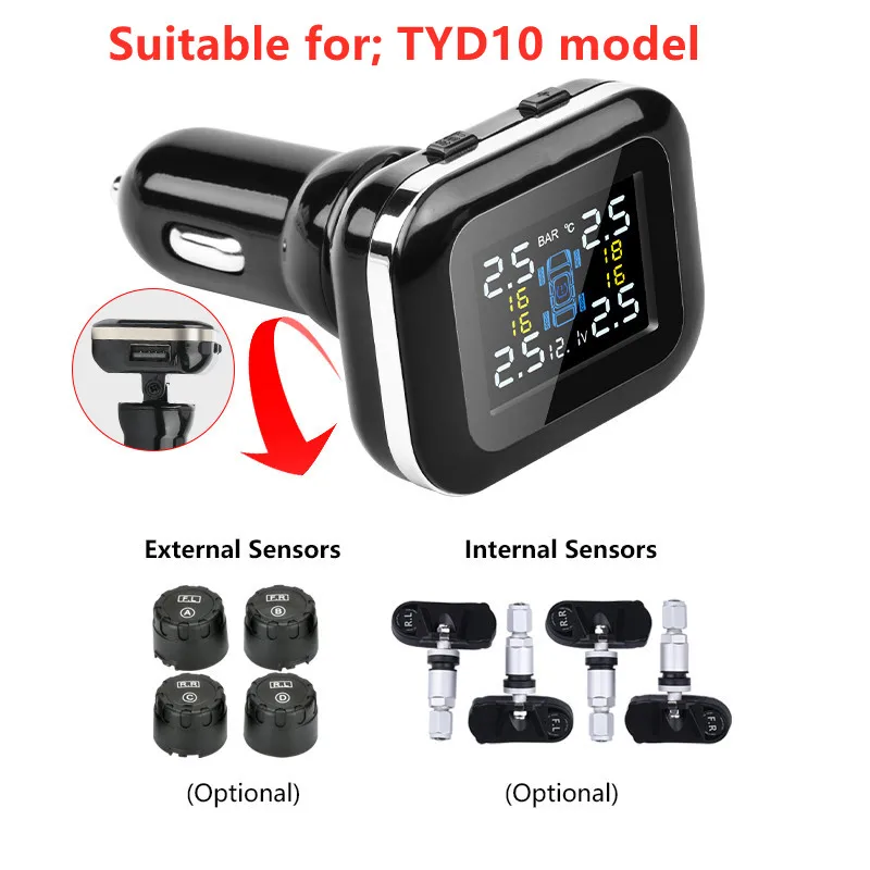 Suitable for TYD9/TYD10/TY588/TY618/TY06 model TPMS external sensor and built-in sensor