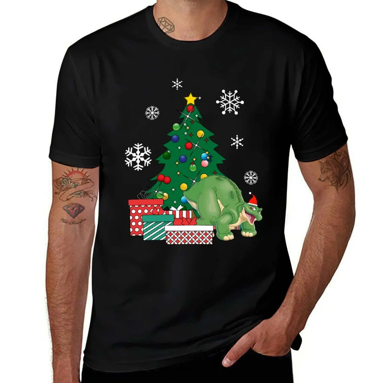 

Spike Around The Christmas Tree Land Before Time T-Shirt topping croswit shirt man summer top plus size tops mens t shirt