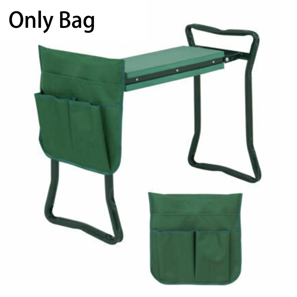 Jardim Dobrável Kneeler Stool Tools Bags Trabalho ao ar Livre Joelhos de Armazenamento Portátil Almofada Resistente do Rolamento Kits de Ferramentas de Jardinagem