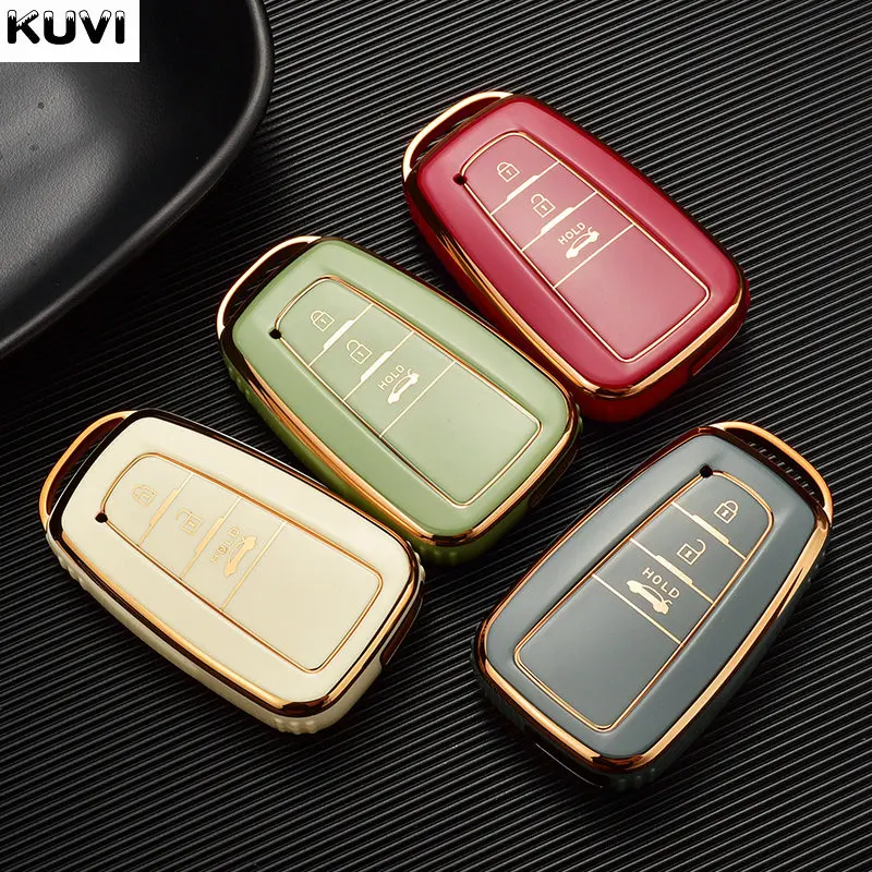 Fashion TPU Car Remote Key Case Cover Shell Fob For Toyota Corolla Prius Camry CHR C-HR RAV4 Altis Land Cruiser Prado Keyless