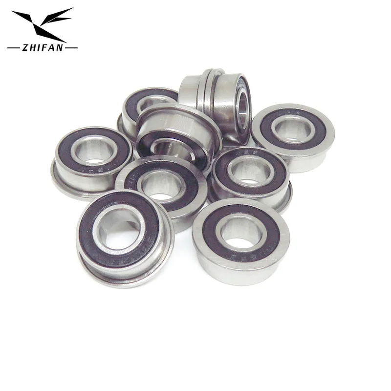 8Pcs F686 2RS Flange Ball Bearing 6x13x5 F686RS Flanged Ball Bearing 6*13*5 Deep Groove Ball Bearing