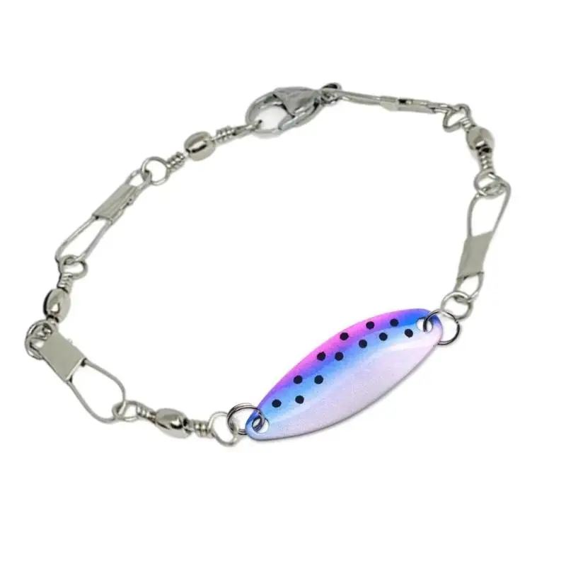 31BB Handcraft Fishing Hook Bracelet Corrosions Resistant Alloy Adjustable Jewelry for Adventures Enthusiasts