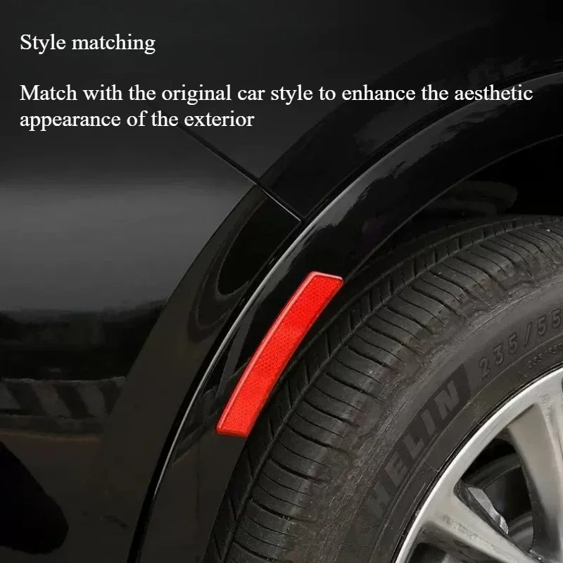 عجلة الحاجب عاكس ملصق ل تسلا/SUV/سيدان/الطرق الوعرة/MPV عجلة المصد الأمامي الجسم تحذير التصحيح اكسسوارات السيارات العالمية