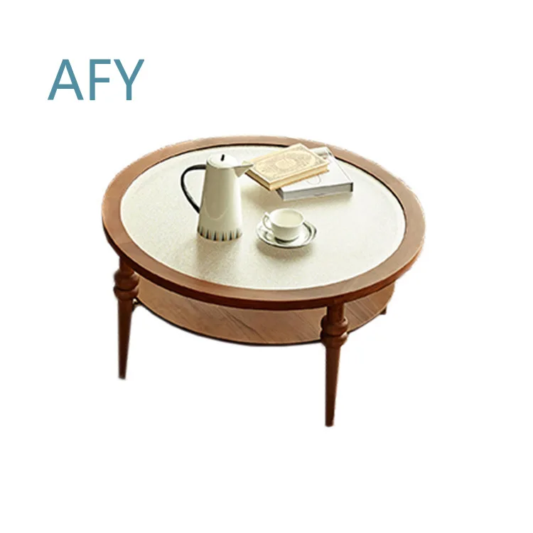 Round Coffee Table for Living Room Hotel Lobby Restaurant Reception Area Sofa Set Tea Table Modern Home Office Decor