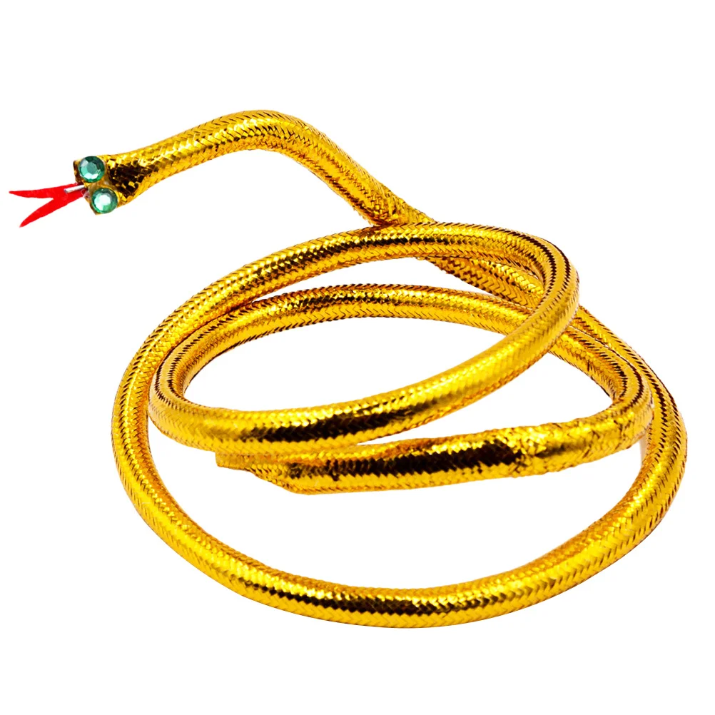 Golden Snake Egyptian Costume Headwear Eye-Catching Party Headband Masquerade Carnival Accessories for Dancing