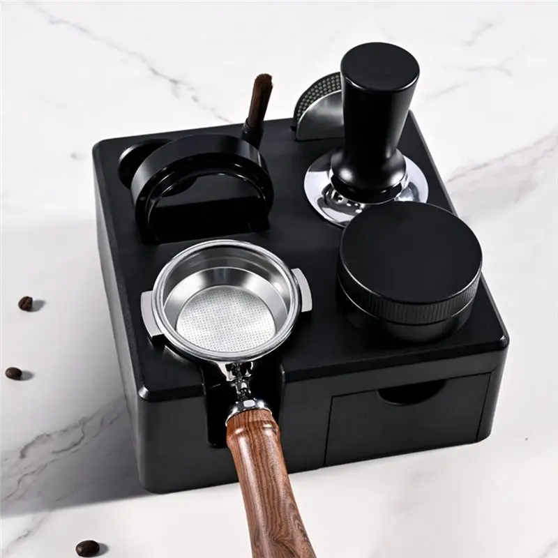 【Electronic-Accessories】For Delonghi Breville Barista Espresso Accessory Coffee Tamping Station Portafilter Holder Stand With St