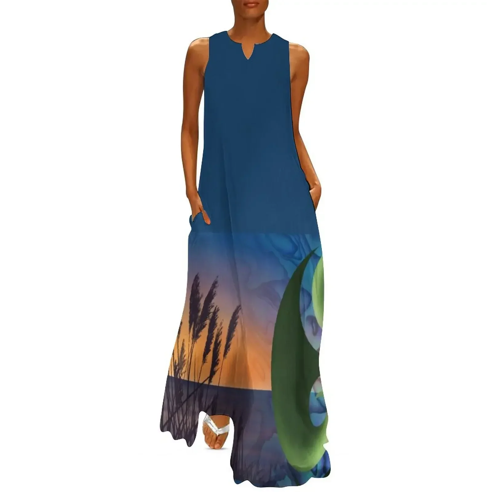 

Toi toi sunset Long Dress Long dress woman ladies dresses for special occasion wedding dresses for parties Clothing Dress