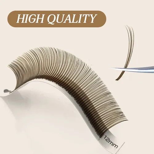 Imagen 2 del producto 5D Flora Fairy Pestañas Ampolla Lifting Super Suave Individual Cluster Lashes Curl Brown Rusia Volumen 12 Filas Proveedor Mayorista