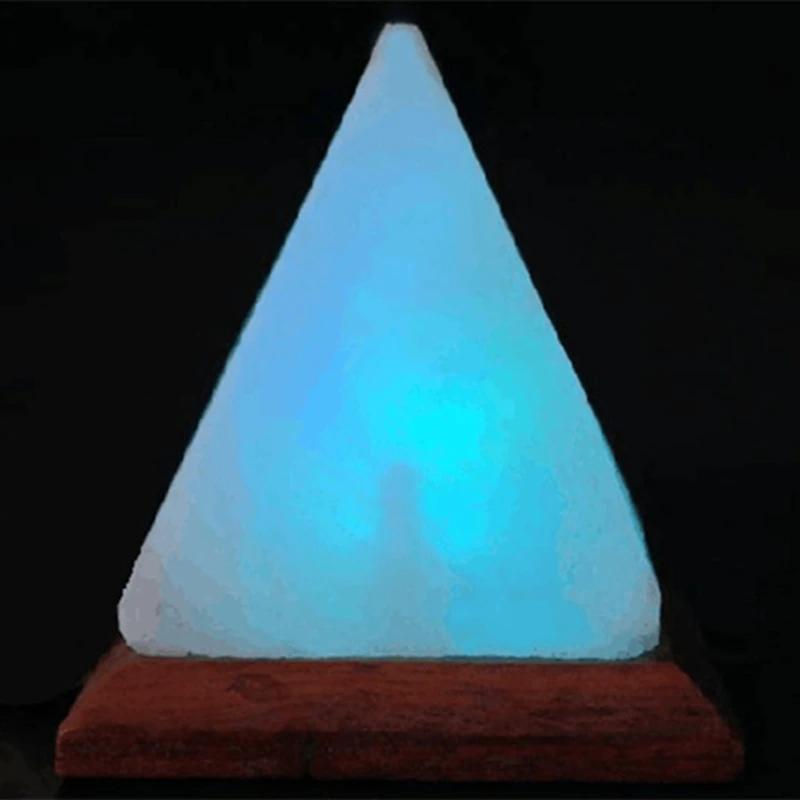 Himalayas Crystal Salt Lamp USB Led Pyramid Salt Crystal Lamp Crystal Decorative Lamp Atmosphere Atmosphere Lamp