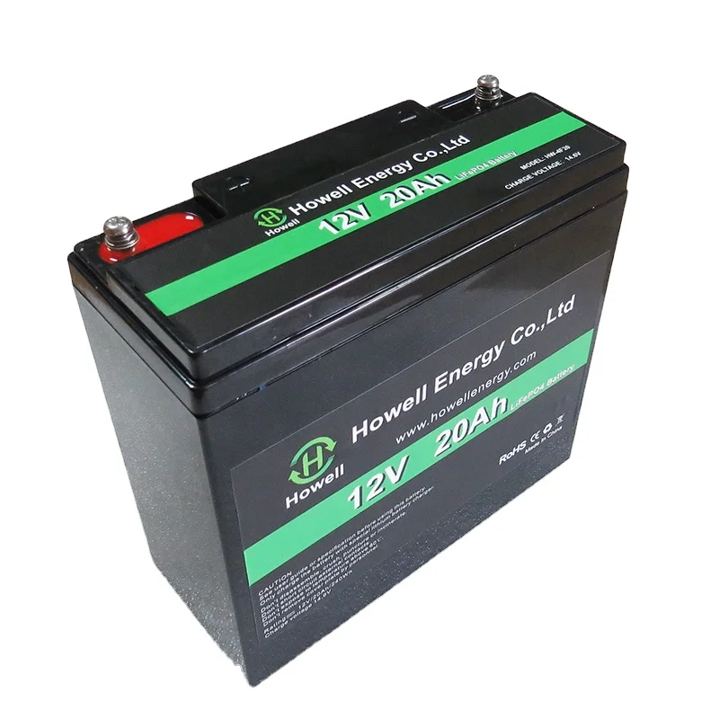 LiFePo4 12V 20Ah IP56 Enclosure Protection Motorcycles Battery For UPS/ Back-up Power/Solar Energy Storage Systems