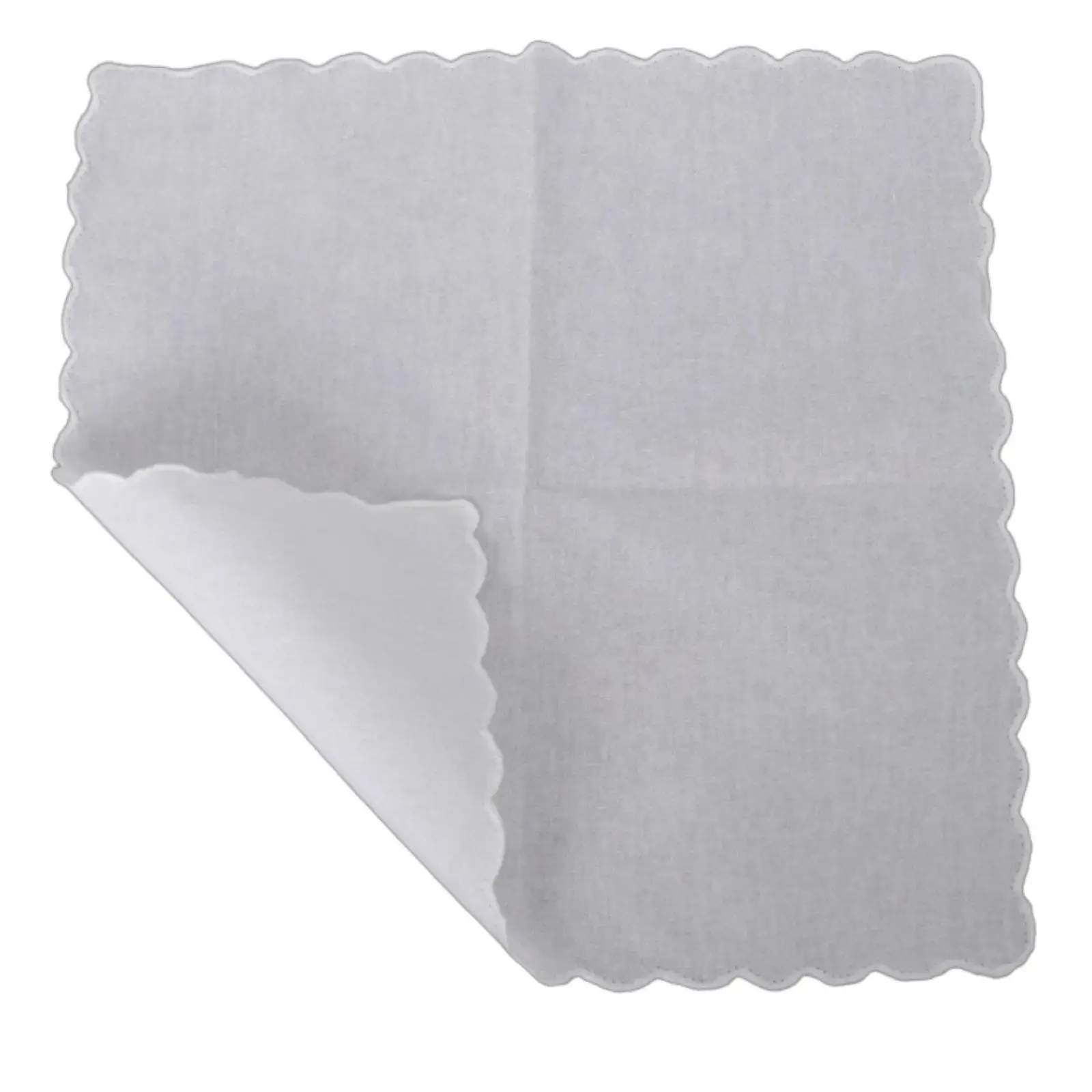 Plain White Cotton Hanky for Craft DIY Embroidery Painting Dye Stamping Soft Breathable Pocket Square for Men Women