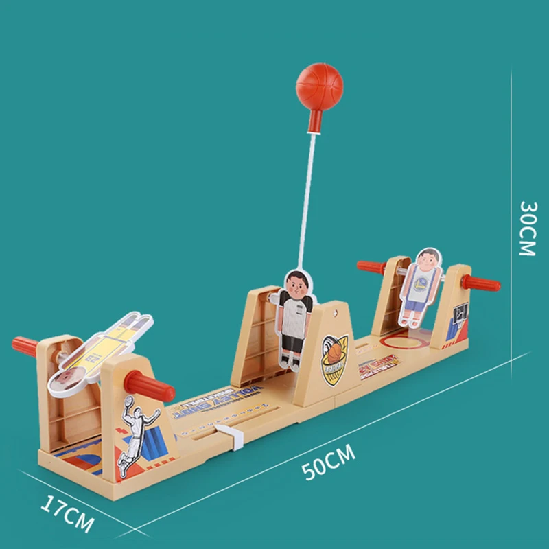 เด็ก Early Education Tabletop Swing บาสเกตบอลเดสก์ท็อปเกม 2 ผู้เล่น Battle Volley Shot Interactive BOARD เกมของเล่น