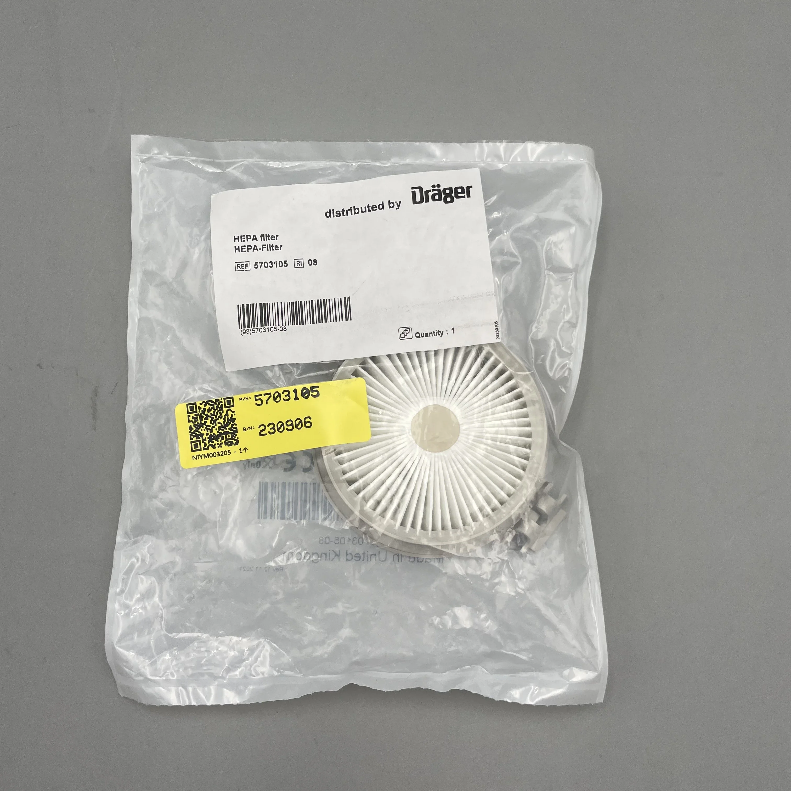 

5703105 Drager HEPA Filter