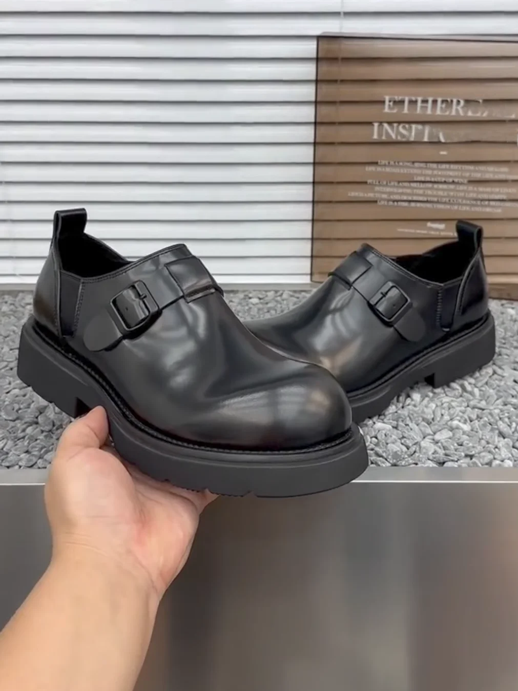 

High Quality Casual Leather Men's Shoes Comfortable Fashionable Versatile Business European Style Premium Sensation round Toe