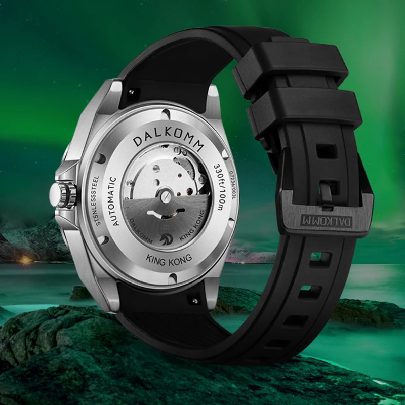 DALKOMM Top Brand Luxury Automatic Mechanical Watch for Man Waterproof All luminous Sapphire Mirror Fashion Dress Wristwatches