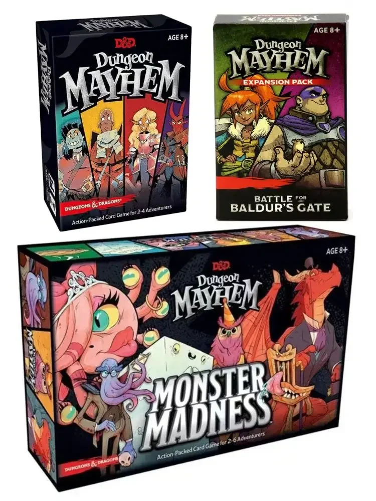 Baldur's Gate Dungeon Mayhem Board games Monster Madness Card English version Children's Toy Gift