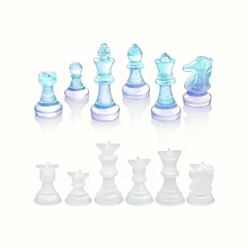 

Chess Mold For Resin Silicone Chess Resin Mold Chess Crystal Epoxy Casting Molds For DIY Crafts Making Birthday Gift