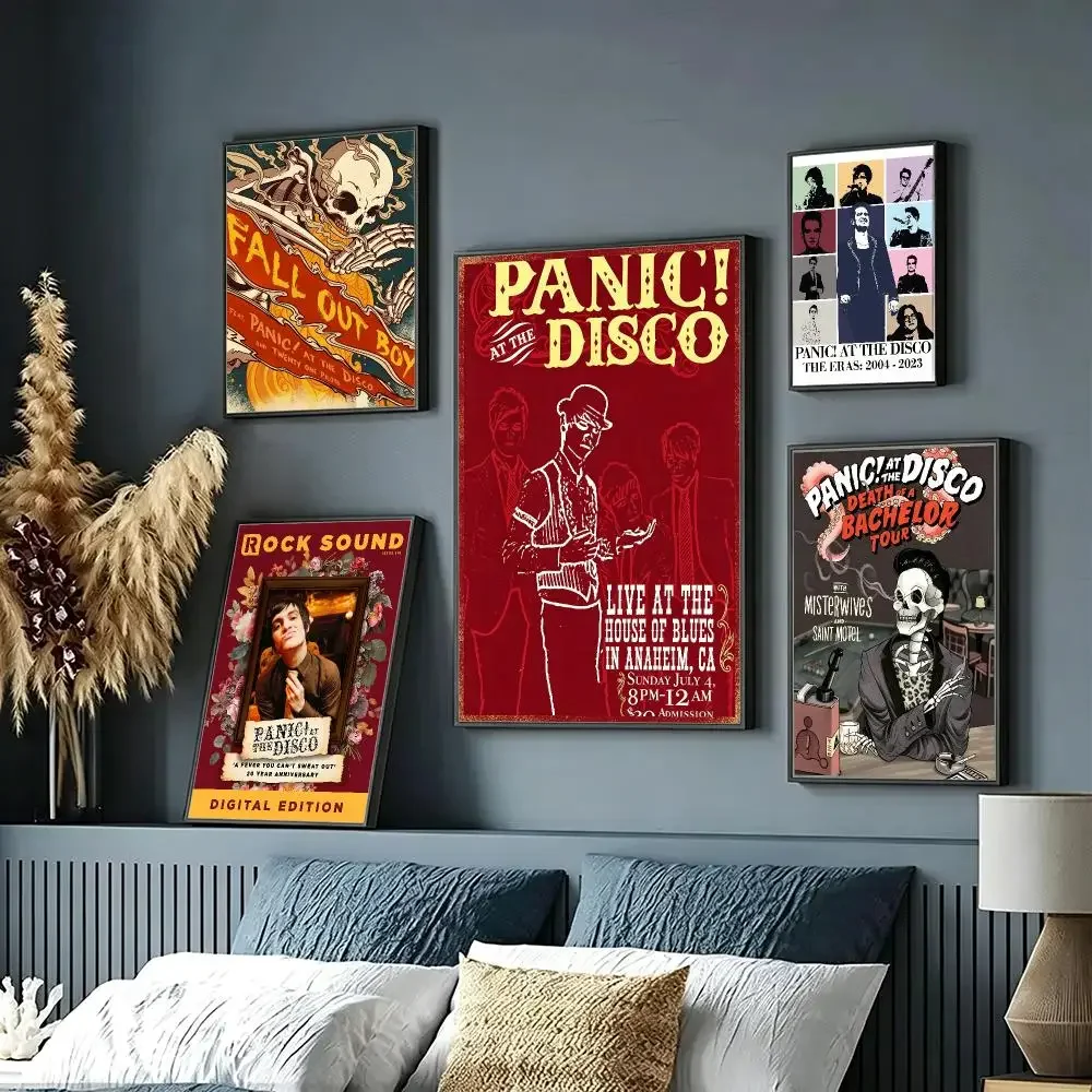 band Panic! at the Disco Poster HD Poster Sophisticated Modern Aesthetic Wall Art For Living Room Bedroom Office Cafe Decor