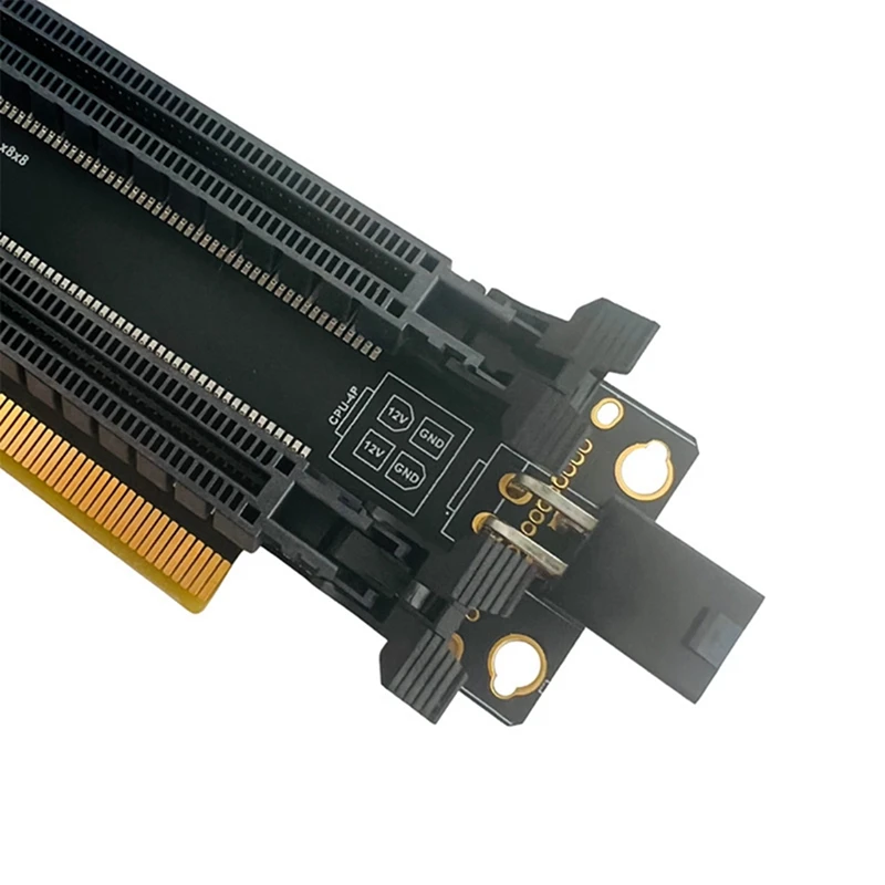 PCI-E 4.0 X16 1 To 2 Expansion Card Gen4 Split Card Pcie-Bifurcation X16 To X8X8 With 20Mm Spaced Slots CPU4P