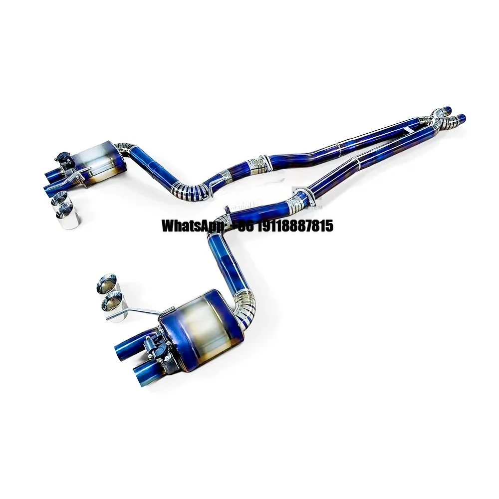 

Выхлопная система Catback из титанового сплава для Ford Mustang GT 5.0 V8 2014+ с электронным клапаном, глушитель, звук спортивного автомобиля