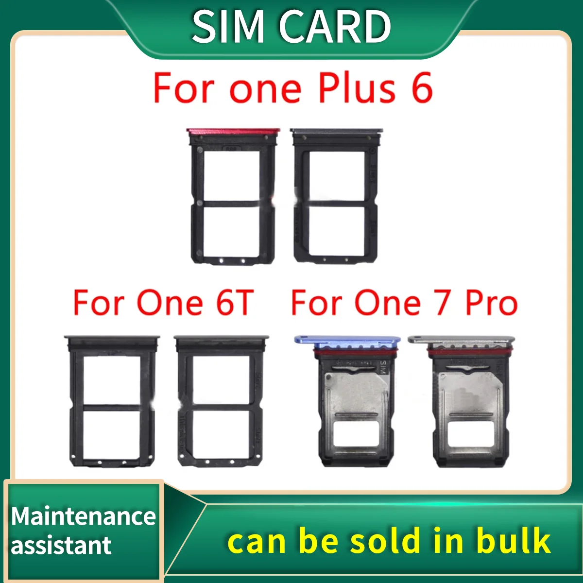 

Новый лоток для sim-карты для Oneplus 6 6t 7 Pro, детали для замены и ремонта SIM-карты