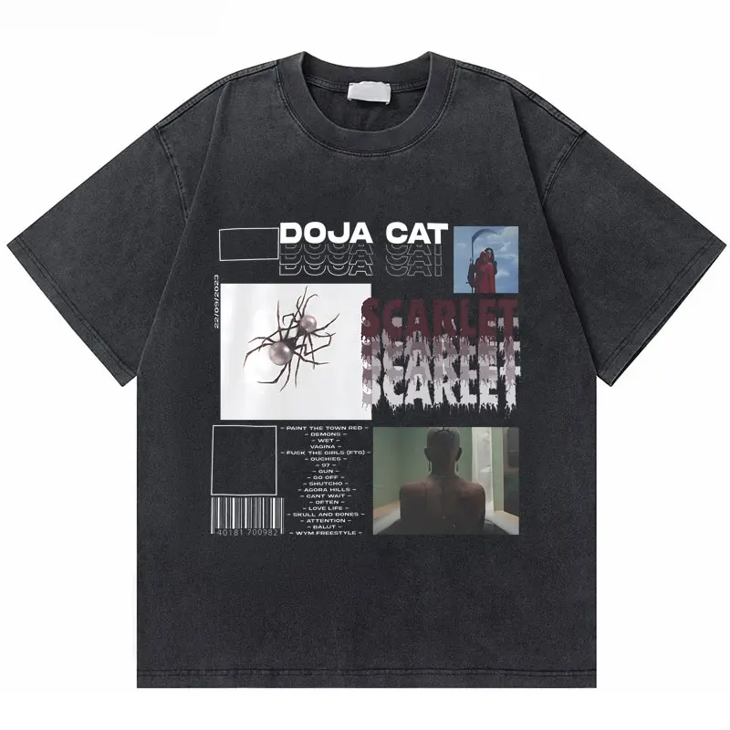 Homens mulheres hip hop moda oversized manga curta tshirt doja gato lavado vintage streetwear eu sou uma vaca mooo engraçado meme camisetas