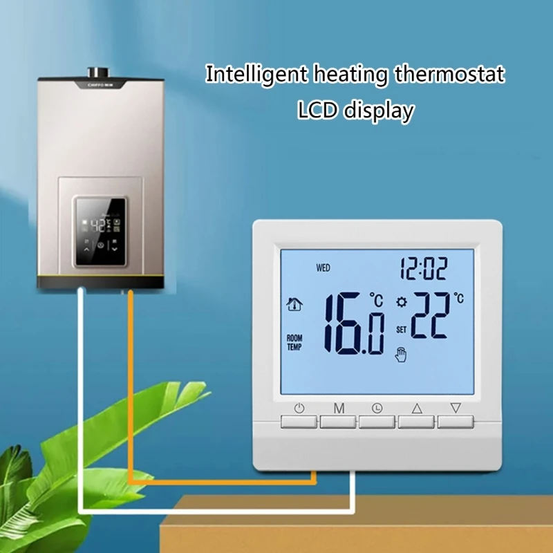 Thermostat Programmable Room Underfloor Heating Temperature Controller Boiler