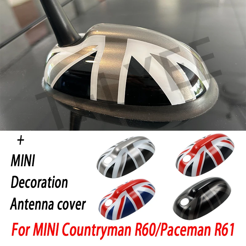 Union Jack Car Exterior Trim Antenna Decoration Cover Sticker For MINI Cooper S JCW R60 Countryman R61 Paceman Accessories