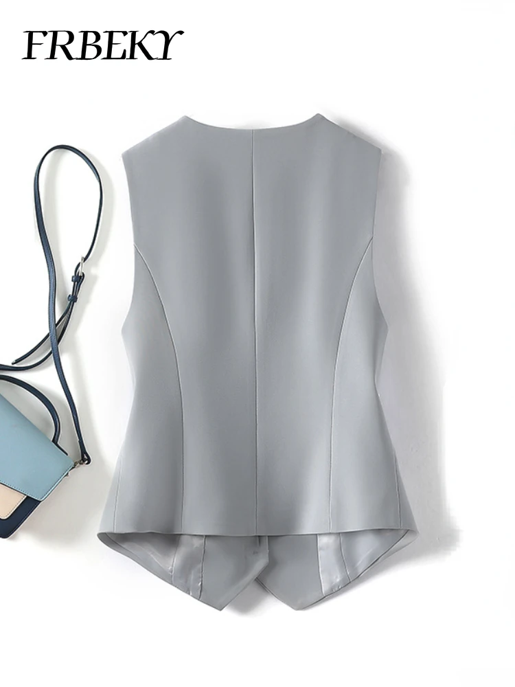 Vests for Women Summer New Suit Small Undershirt Casual Solid Color Outwear Top Korean Fashion Short Section Sleeveless Vest