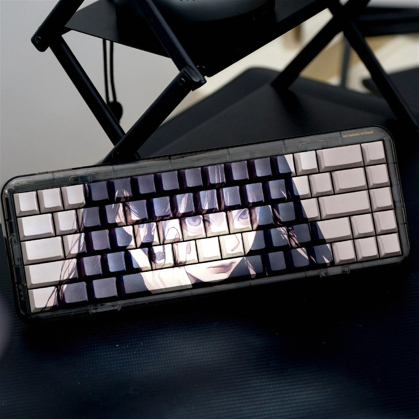 Cherry Profile Side Print Shine Through PBT Keycaps 82 Keys for 61 63 65 68 Mechanical Keyboard