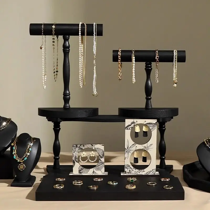الأزياء والمجوهرات عرض موقف المعرضة مجوهرات نافذة عرض مجموعة الدعامة يعرض الرف ل قلادة أقراط الإسورة عرض العنصر #2