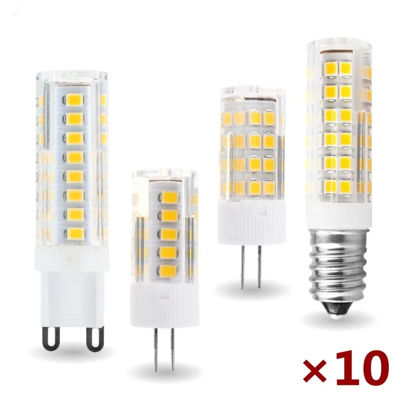 

G9 LED Light Bulbs, 10W 1000LM 2835 LED SMD AC 110-220V G9 Bi Pin Base Light Bulbs No Flicker 360° Beam Angle 1 Pack of 10pcs