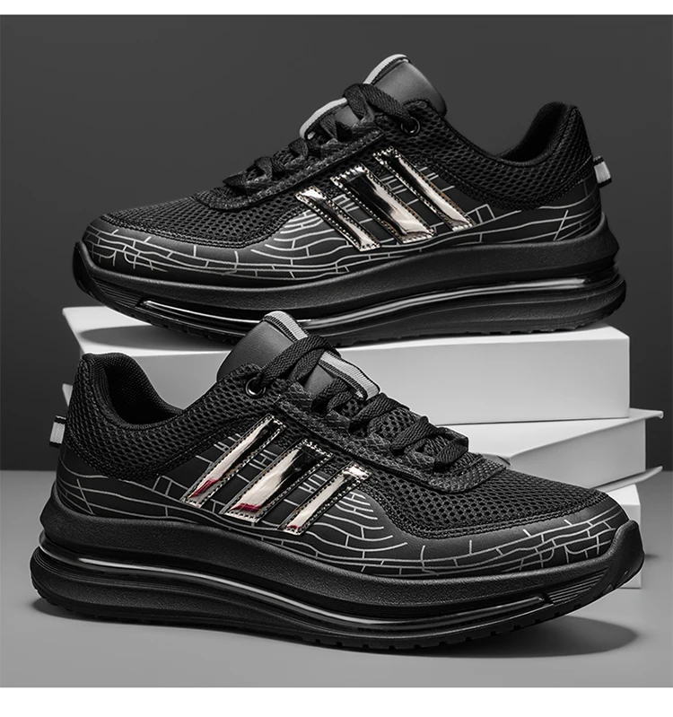 Modische Herren-Freizeitsneaker, atmungsaktives Obermaterial, leicht und strapazierfähig, ideal für Sport und den Alltag. – Detail 21