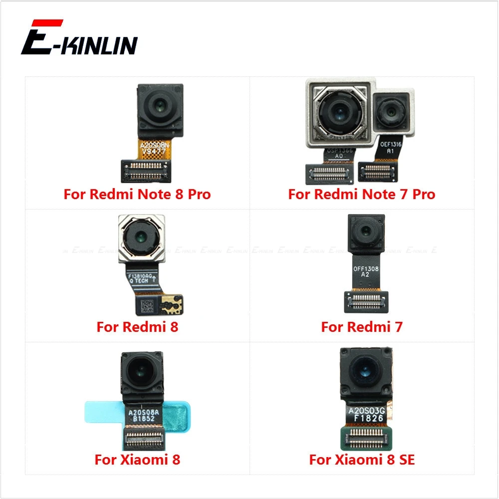 Front Selfie Facing Back Rear Main Camera Big Small Module Flex Cable For Xiaomi 8 SE Lite Redmi 7A Note 7 8 Pro