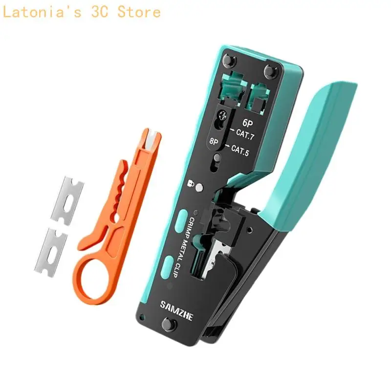 RJ45 RJ11 Kabel Crimpzange 8P 6P für die Reparatur von Heimverkabelungen X3UB – Detail 8