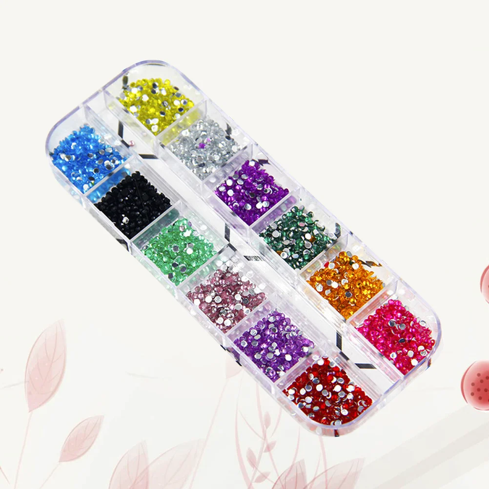 2000 stuks nail art strass diy kleurrijke kristallen glitter sticker sprankelende nageldecoratie voor nagels telefoon thuis glas