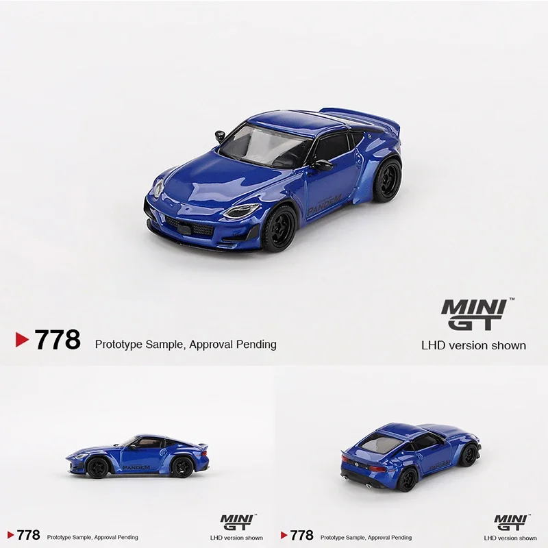 In Stock MINIGT 778 1:64 Pandem 400 Z Seiran Blue Diecast Diorama Model Collection Toys