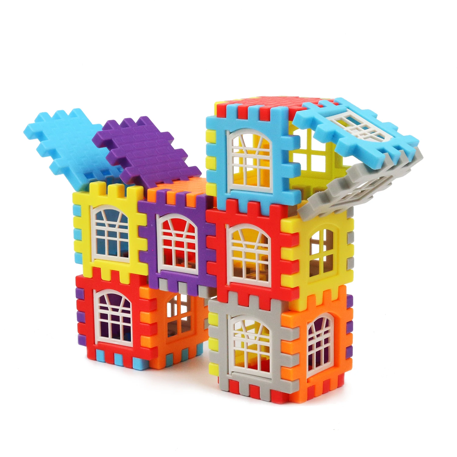 

Large house building blocks, children's DIY puzzle house assembly, large particle building blocks, Halloween Christmas gift