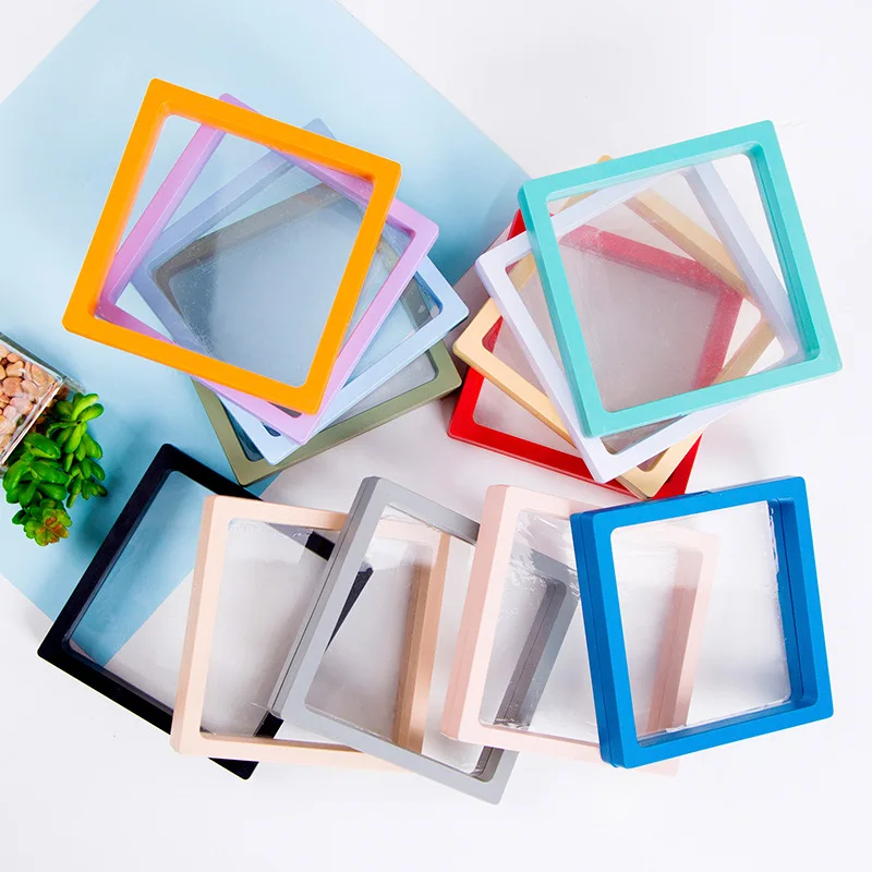 40pcs/lot PE Film Transparent Visible Jewelry Gift Anti-oxidation Storage Box Ring Bracelet Necklace Plastic Display Box
